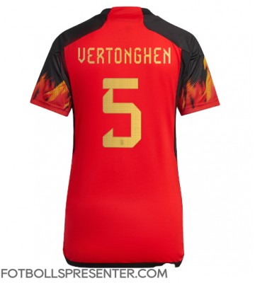 Belgien Jan Vertonghen #5 Hemma Matchtröja Dam VM 2022 Kortärmad